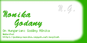 monika godany business card